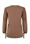 Beige Regular Single Jersey Plain Knitted with Elastic Detail on the Sleeve Tctss26Uk00001 - 6