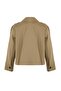 Bej Kruvaze Oversize Kısa Büyük Beden Trençkot TWOSS26BM00004 - 8