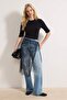 Siyah Fitted/Vücuda Oturan Fitilli Esnek Örme Bluz TWOSS23BZ00025