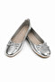 Lucy Women's Gold Patterned Comfortable Daily Model Ballerina Shoes - 4