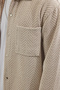 Men's Relax Fit Relax Fit Knitted Double Pocket Snap Fastener Dobby Shirt - 3