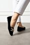 Women's Chain Plush House Slippers Home Flats Home Shoes Bundle Dowry - 3