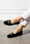Women's Chain Plush House Slippers Home Flats Home Shoes Bundle Dowry - 4
