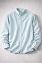 Straight Striped Flam Linen Shirt - Apple