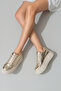 Abalin Genuine Leather Women's Sneakers Gold - 4