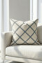 Buldan İşi Linear Patterned Punch Detailed Throw Pillow Cover 42X42 cm - 4