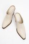 Vendy Women's Genuine Leather Western Slippers Beige - 7