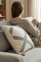 Renli Cross Stitch Punch Embroidered Tassel Throw Pillow Cover Cotton 42X42 cm - 4