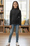 Children's Half-High Collar 3-Piece Badi Set – Long Sleeve Cotton Half-Fisherman Children's Sweater - 5