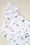 Muslin Baby Bathrobe Hooded Waist Tied - 2