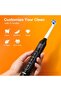 R1 Rotary Electric Toothbrush, 5 Modes, Fast USB Charging (Black) - 2