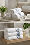 Bamboo Cotton Floral Embroidered 50 X 90 cm Embroidered Hand Towel - 5
