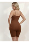 Larix Model Extra Shaping / Sculpting Extra Firming Full Length Jumpsuit Corset Brown Color - 4