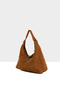 Tan Women's Genuine Suede Leather Mini Casual Shoulder Bag M000008711 - 2