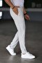 Men's Stone Color Italian Cut Quality Flexible Lycra Ankle Length Fabric Trousers - 5