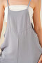 Women's Gray Adjustable Strap Wide Leg Gardener Overalls with Pockets Hzl22S-Bd170191 - 4