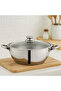 Stainless Steel Mega Wok 24cm (3.5 Ltr) – 18/10 Encapsulated Sandwich Bottom - 4