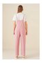 Women's Powder Adjustable Strap Pocket Wide Leg Gardener Jumpsuit HZL22S-BD170191 - 4