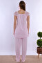 Breastfeeding Featured Cotton Maternity Set 4 Pieces Effortt - Pink - 6