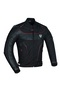 Motorcycle Jacket 4 Seasons Maxdura and Leather Fabric Model with Hoogruh Fabric Motorbike Jacket Black