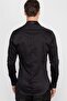 Super Slim Fit Long Sleeve Extra Lycra Men's Black Shirt - 3