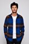 Slim Fit Long Sleeve Slim Fit Checked Winter Lumberjack Men's Shirt - 3