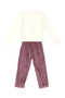Giraffe Girl's T-shirt Velvet Trousers Set - 4