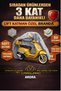 Arora Safari 50Cc and 125Cc Compatible Ribbed Motorcycle Tarpaulin Motor Cover - Rear Bag Compatible