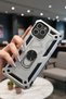 Apple iPhone 13 Pro Max Case Magnetic Tpu Tank Cover with Ring Stand
