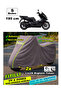 Green Taupe Gray Motorcycle Tarpaulin Compatible with All Models, Rain Waterproof - 5