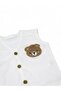 Baby Boy Teddy Bear Embroidered Buttoned Seasonal 3-6-9-12-18-24 Months Combed Cotton Vest - 6
