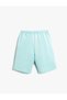 Elastic Waist Printed Shorts Above Knee Cotton - 2