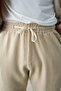 Lace Detail Beige Oversize Bohemian Men's Trousers - 7