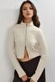 Busem Zippered Fitted Knitted Jacket