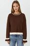 My Fashion Crew Neck Stripe Detailed Knitwear Sweater - 7
