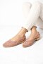 Women's Powder Open-Back Bowknot Knitwear Ballerina 1cm Byndmtf03 - 4