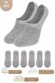 10 Pairs Unisex Cotton Plain Pattern Anti-Sweat Ballerina Socks - 4