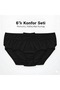 6-Piece Natural Panties Set Cotton Breathable Fabric