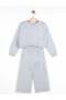 Girl's Stone Embroidered Tracksuit Set - 4