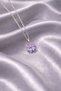 4-Leaf Lucky Clover Women's Necklace - Stainless Steel Women's Steel Necklace with Zircon Stone