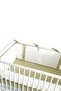 Baby Crib Frilly Bumper/side Protection Set 60x120 Off White-green - 3