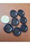 Italian Black Polyester Button 2.5 cm 1 Pack 10 Pieces - 3