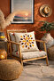 Retro Floral Motif Embroidered Decorative Throw Pillow Cover (Without Inner Filling) - 4
