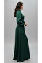 Women's Hijab Side Lace-Up Wedding&Engagement&Graduation Dress - 2