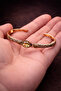 Women's Copper Bracelet with Zultanite Stone Thin Elegant Handcuff Bracelet - 2