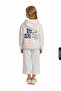 Girl's Tracksuit Set 4-8 Years Old 7233 - 2