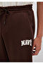 Logo Printed Brown Sweatpants 0010207-70251 - 6