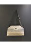 Secret Scholarship Clutch Hand/Shoulder Bag Zigzag Patterned Gray Leather Detailed Light Blue Shades - 6