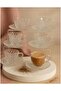Set of 6 Glass Coffee Cups - Elegant Patterned Glass Cup Set - 2