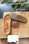 Anatomical Natural Cork Sole Cow Animal Big Buckle Leather Slippers - 6